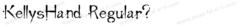 KellysHand Regular字体转换